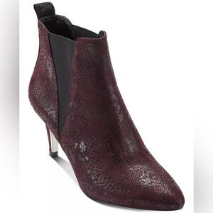 DKNY Alani Bootie with Snake-Print Size 7